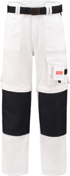 Workman 1004 Classic Worker ZIP OFF Werkbroek - Wit / Navy - Maat 62 (46/36) - Default image for the product
