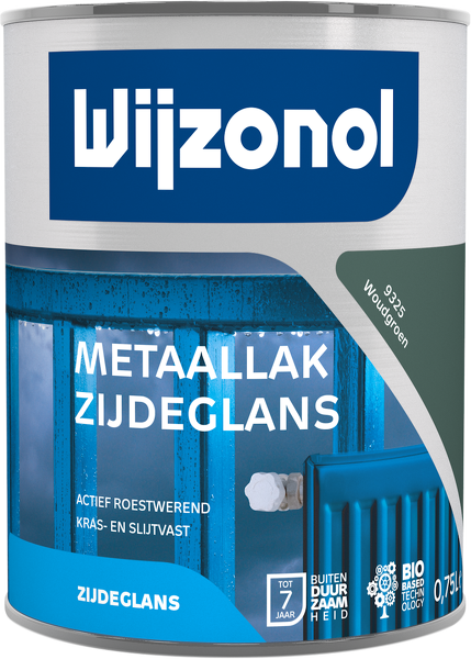 Wijzonol Metaallak Zijdeglans - 9325 Woudgroen - 0,75L