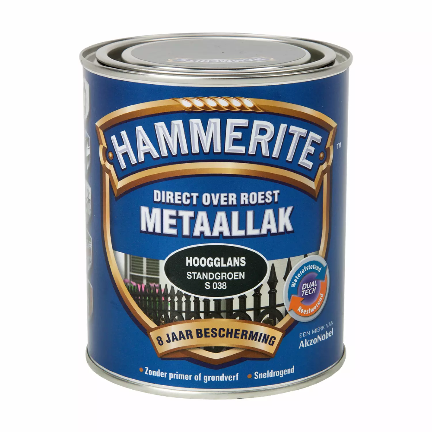 Hammerite Metaallak Hoogglans - Direct Over Roest - Stand Groen - 0,75L