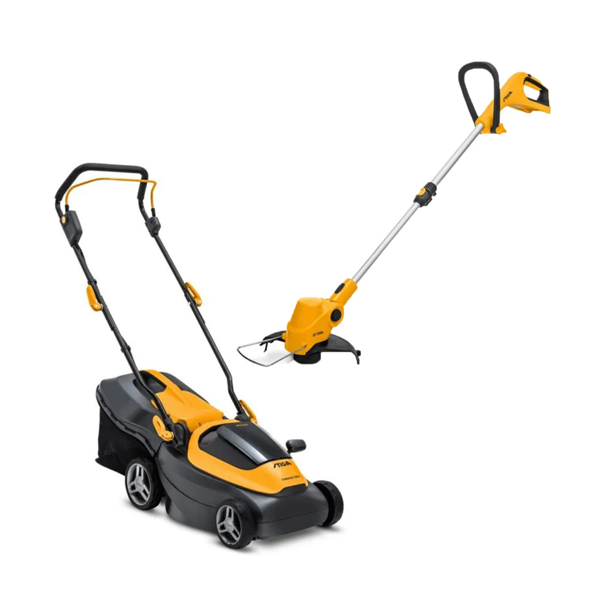 Stiga 2B1342068/ST2 Bundel 20V Collector 136e loopmaaier + GT 100e grastrimmer (2x 2Ah Accu)