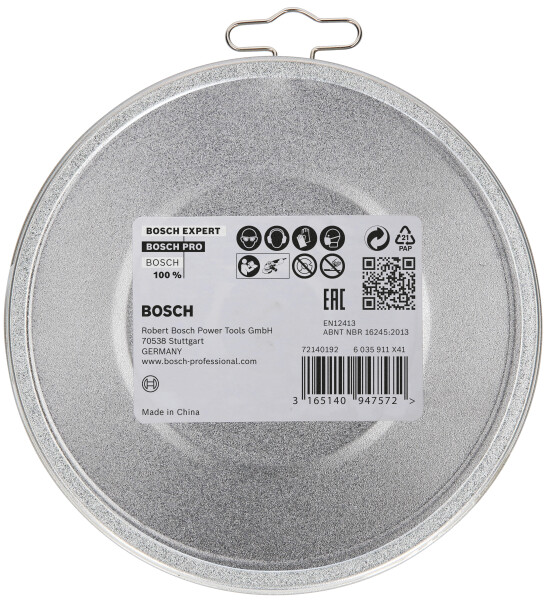 Bosch 2608619267 X-Lock Slijpschijf Standard For Inox In Blik - Recht - 125mm (10st) - Detailed view of the product