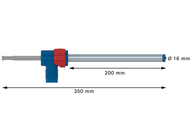 Bosch 2608901771 EXPERT Hamerboor SDS Clean SDS Plus-8X - 16x200x350mm Met Connector - Detailed view of the product