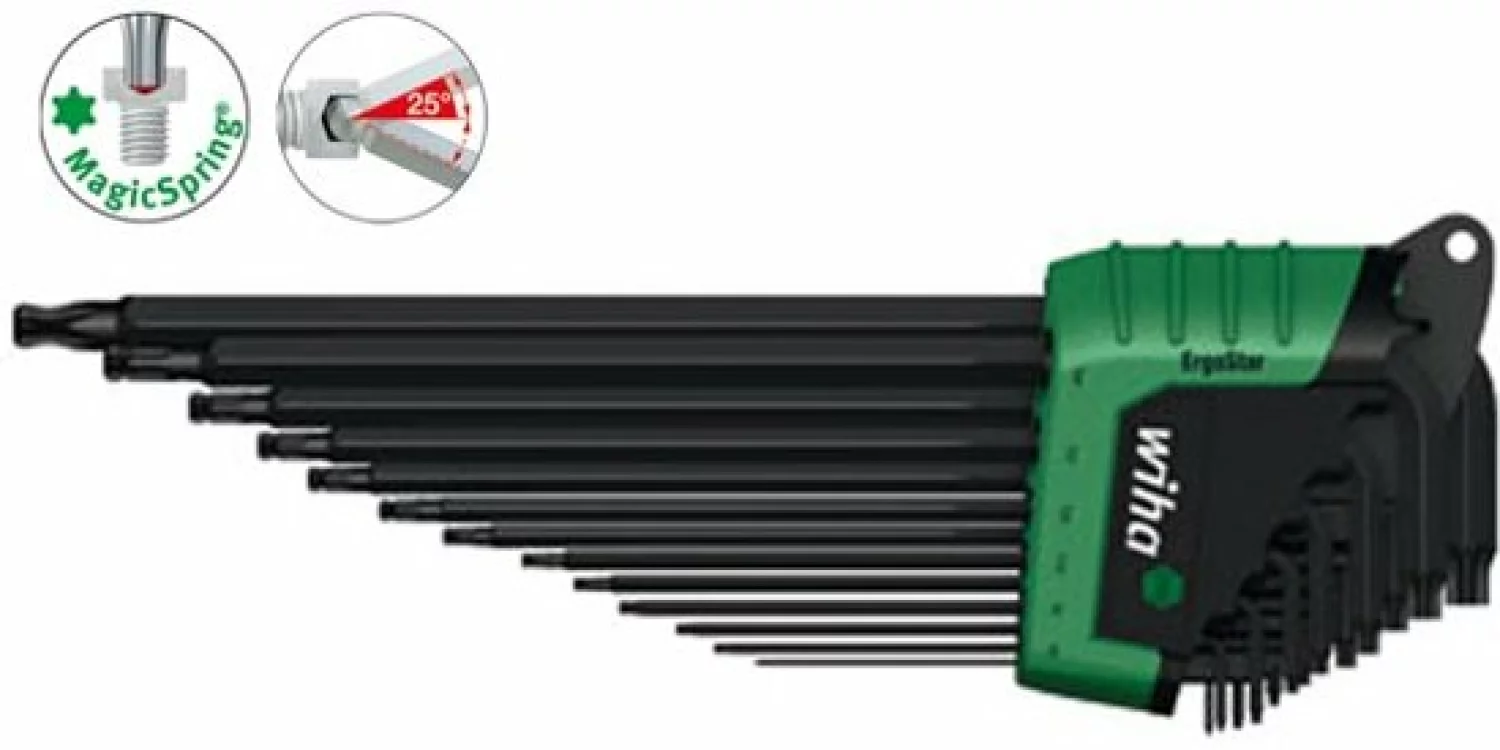 Wiha SB366BEHZ1301 13-delige Inbussleutelset In ErgoStar Houder - Torx