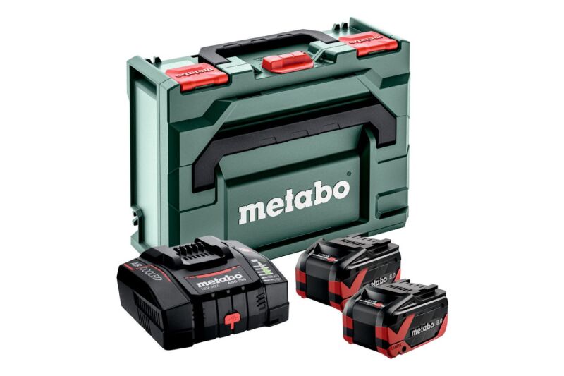 Metabo 685305000 18V Li-ion Accu Starterset (2x 4.0Ah Accu) + Lader In x (LiHDX)