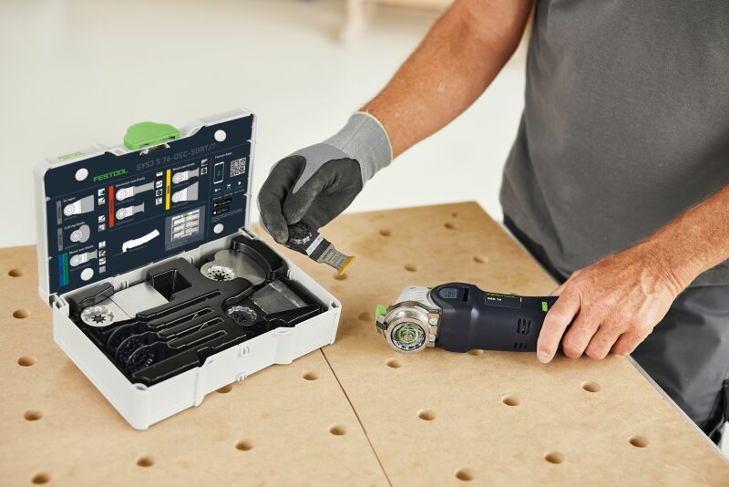 Festool 578116 7-delige Multitool Zaagbladset SYS3 S 76-OSC-SORT/7 - Detailed view of the product