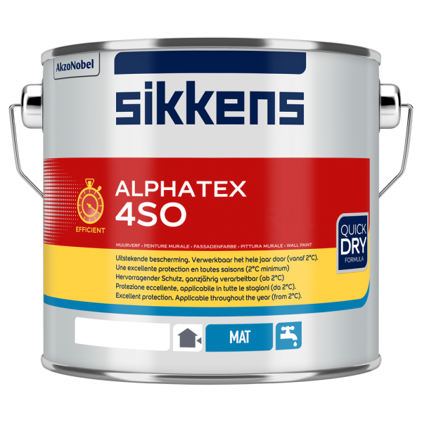 sikkens alphatex 4so mat wit 2.5 ltr