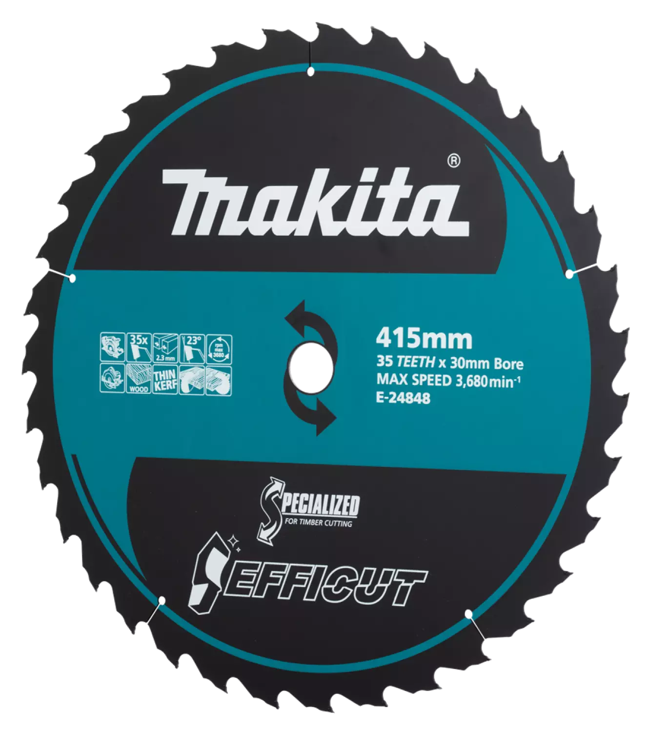 Makita E-24848 Zaagblad - 415 X 30 X 35T - Hout thumbnail 3