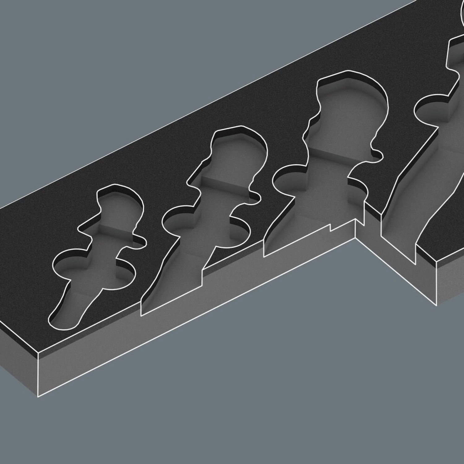 Wera 05150124001 9734 4-delige 6004 Joker VDE Set 1 Zelfinstellende Steeksleutelset In Schuimstof Inleg - 7-19mm thumbnail 3