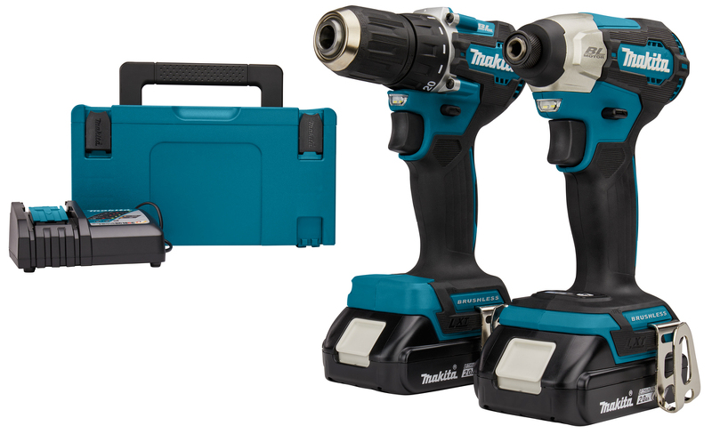 Makita DLX2423AJ LXT 18V Li-Ion Accu Combiset (2x 2,0Ah Accu) In Mbox EAN: 88381742498