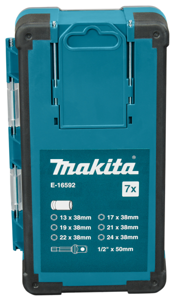 Makita E-16592 7-delige Impact Black Krachtdoppenset - Detailed view of the product