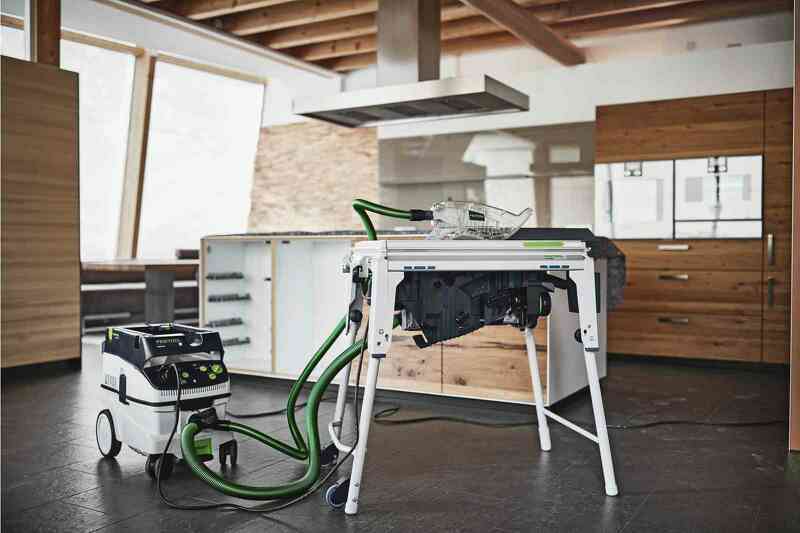 Festool TKS 80 EBS KT/W40 Zaagtafel Met Zaagblad En Cartridge - 2200W - 254mm - Detailed view of the product