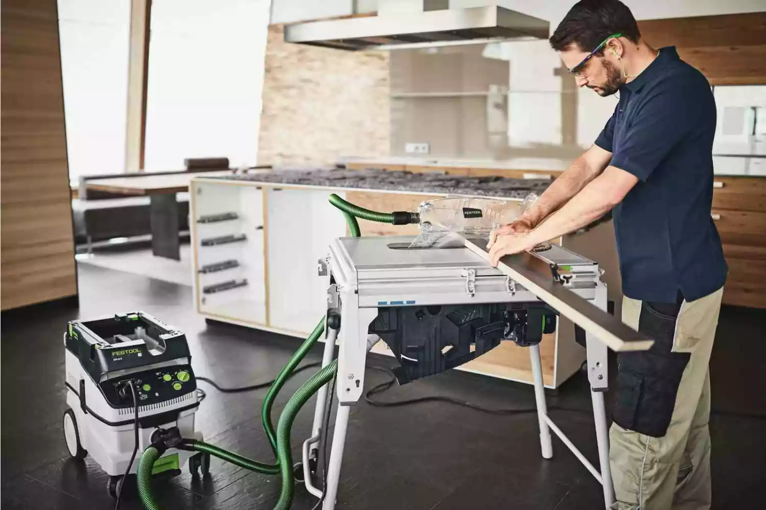 Festool TKS 80 EBS KT/W40 Zaagtafel Met Zaagblad En Cartridge - 2200W - 254mm thumbnail 3