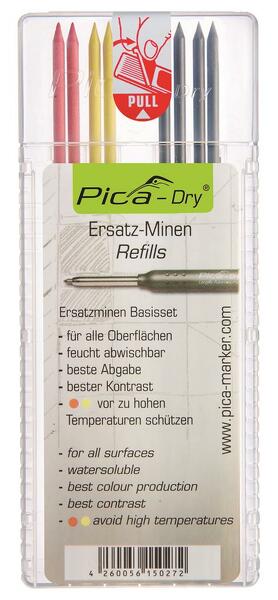 Pica 4020 Dry Navulling - Grafiet/Rood/Geel (8st) - Default image for the product