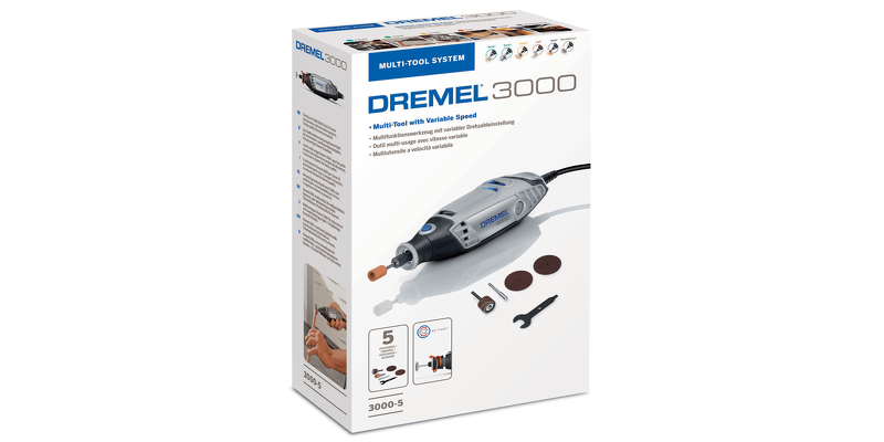 Dremel 3000-5 Multitool Incl. 5-delige Accessoireset - 130W - Detailed view of the product