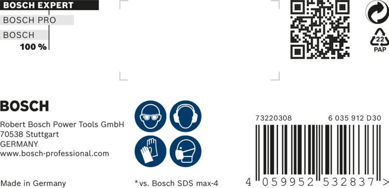 Bosch 2608900209 EXPERT Hamerboor SDS Max-8X - 14x600x740mm - Detailed view of the product
