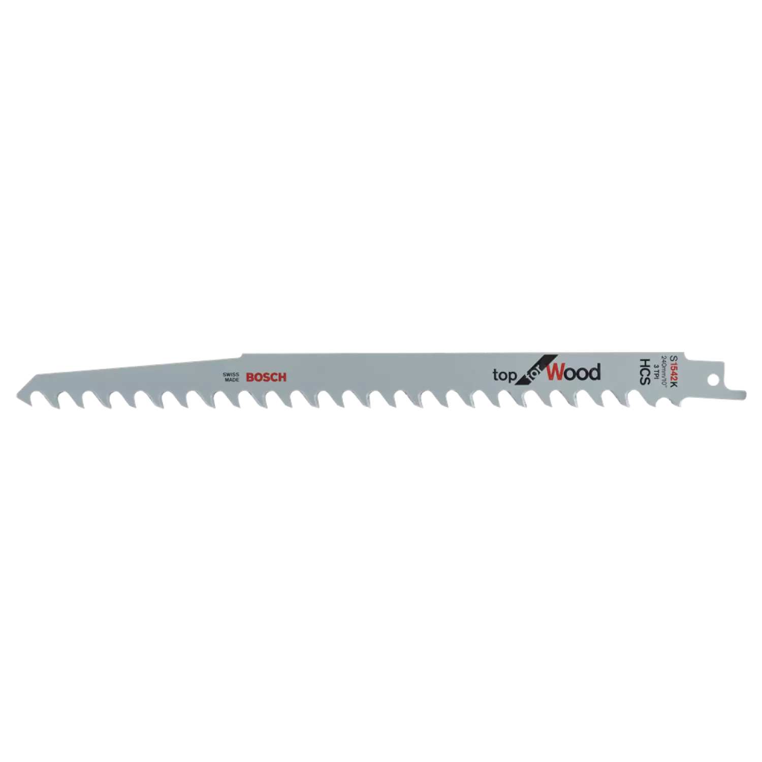 Bosch 2608653065 / S 1542 K Reciprozaagblad - 240 X 3TPI - Hout (25st)