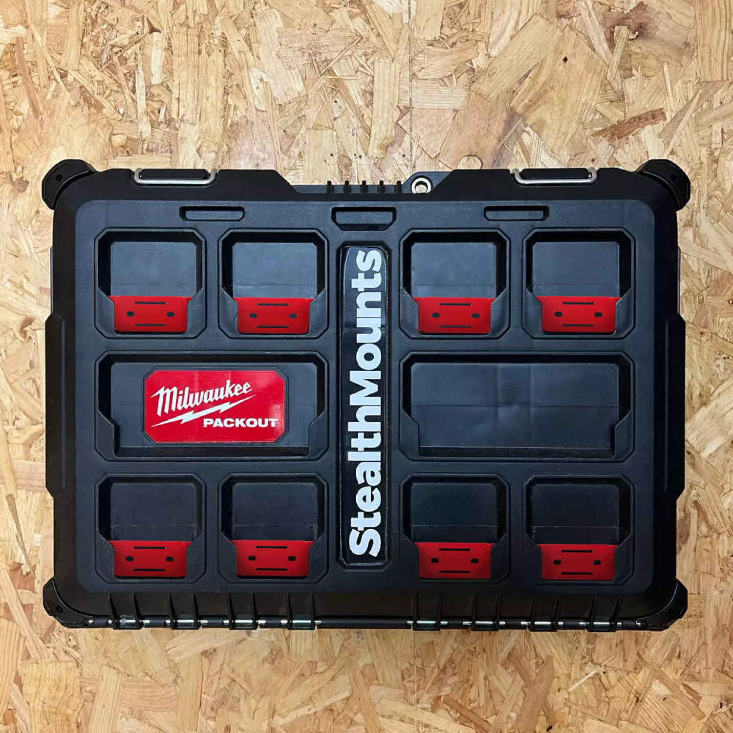 StealthMounts PAC-F-01-8 Cleat'n'Feet Mounting Feet Voor Mounting Cleats / Milwaukee PACKOUT - 8 Stuks thumbnail 3