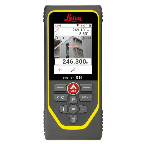 Leica Disto X6 Afstandsmeter In Tas - Bluetooth - 250m - IP65 - Detailed view of the product