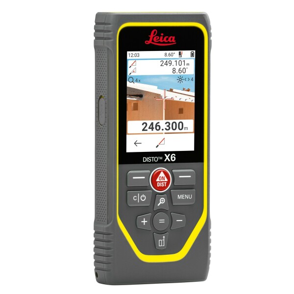 Leica Disto X6 Afstandsmeter In Tas - Bluetooth - 250m - IP65 - Detailed view of the product