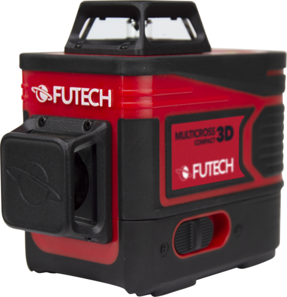 FUTECH MC3D Multicross 3D Compact Kruislijnlaser Set Incl. Statief In Koffer - Rood - 2x 120m - 3 Lijnen - Detailed view of the product
