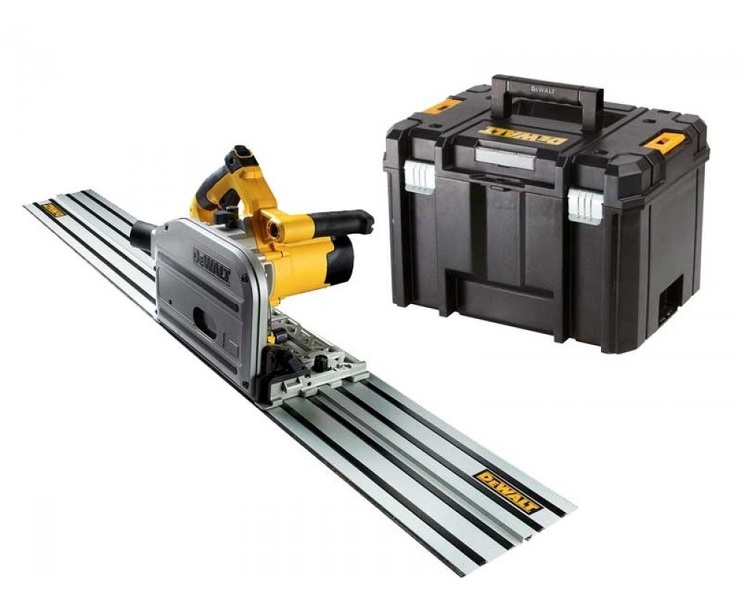 DeWALT DWS520KTR Invalzaag Incl. Geleiderail In TSTAK - 1300W -165mm EAN: 5035048617434