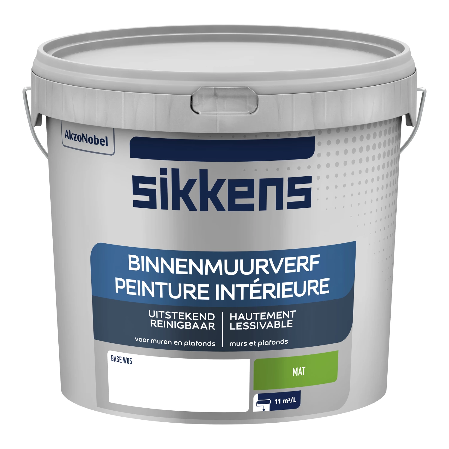 Sikkens Binnen Muurverf Mat - Op Kleur Gemengd - 5,0L