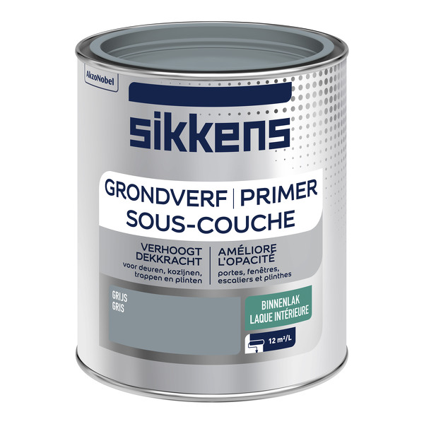 Sikkens Grondverf Binnen - Grijs - 750 ml