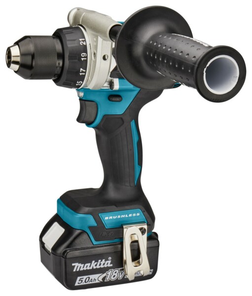 Makita DLX4157TX1 LXT 18V Li-Ion Accu Combiset (2x 5,0 Ah Accu) In Tas - Detailed view of the product