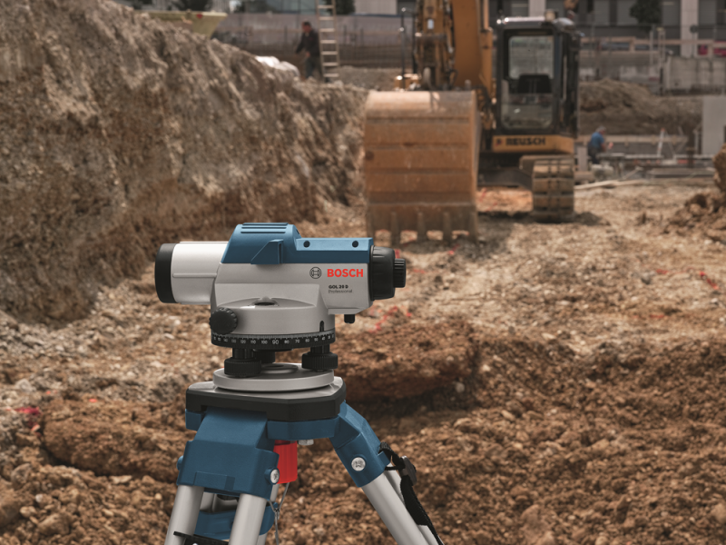Bosch GOL 32 D Optisch Waterpastoestel Met Vergrotingsfactor - 120mm - In Koffer - Detailed view of the product