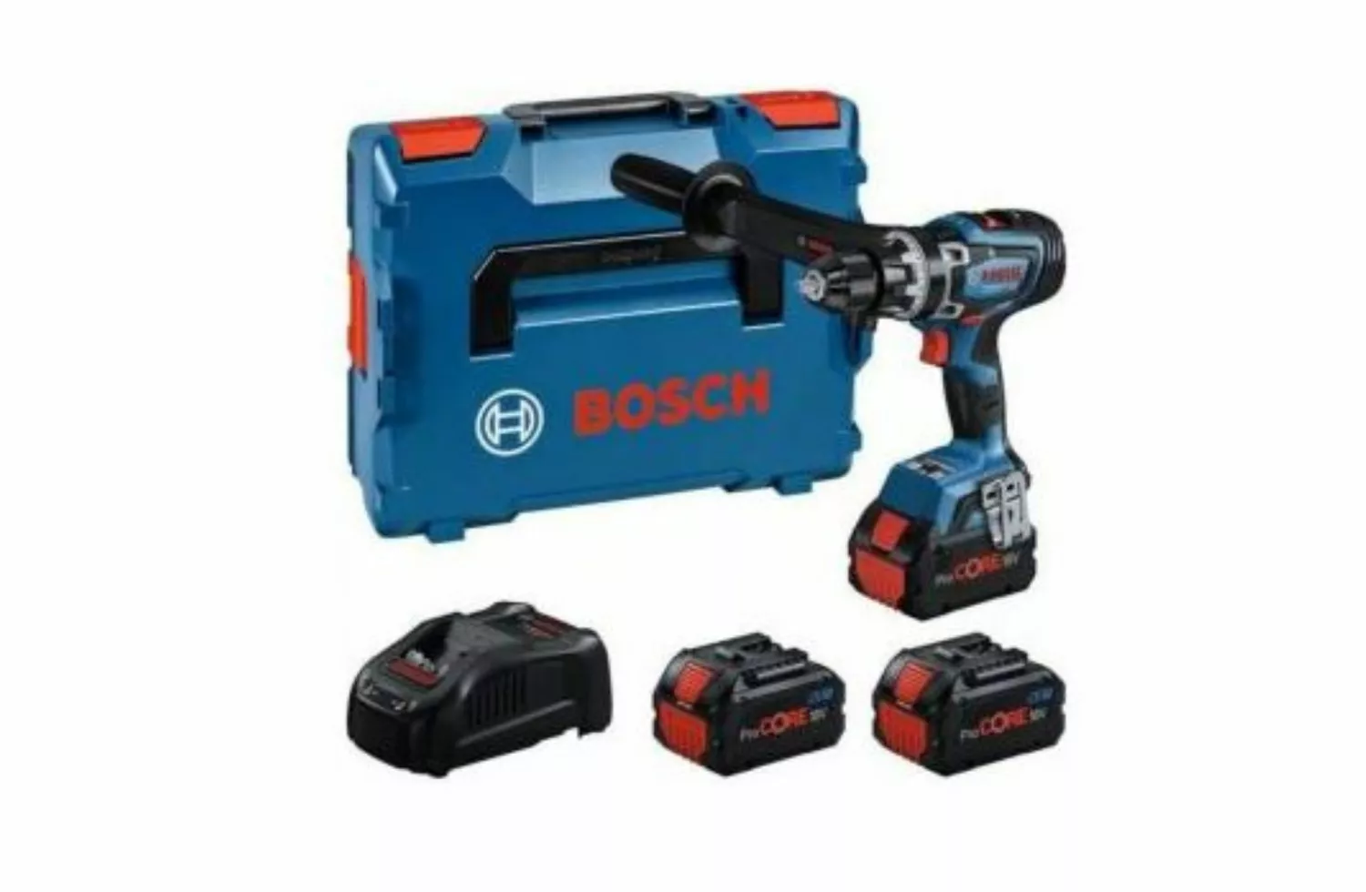 Bosch GSB18V-150 18V Li-ion Accu Schroefboormachine Set (3x 8Ah Accu) In L-Boxx