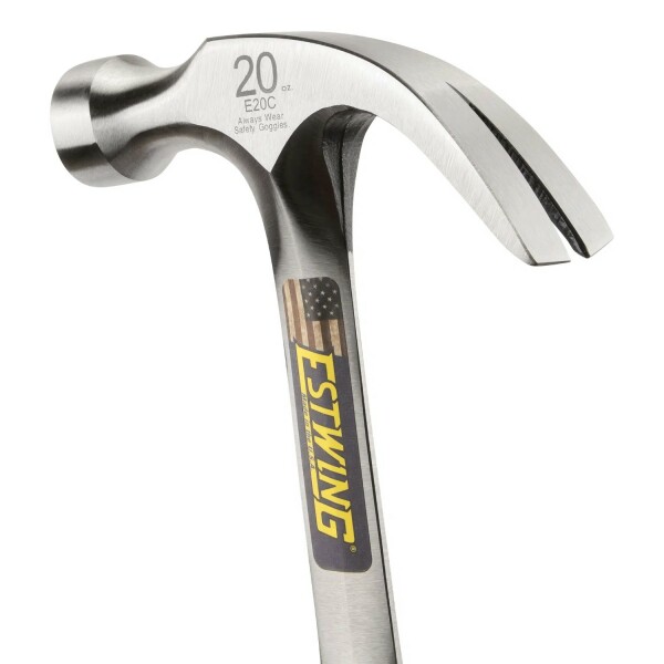 Estwing E16C Gebogen Klauwhamer - Leren Handgreep - Detailed view of the product