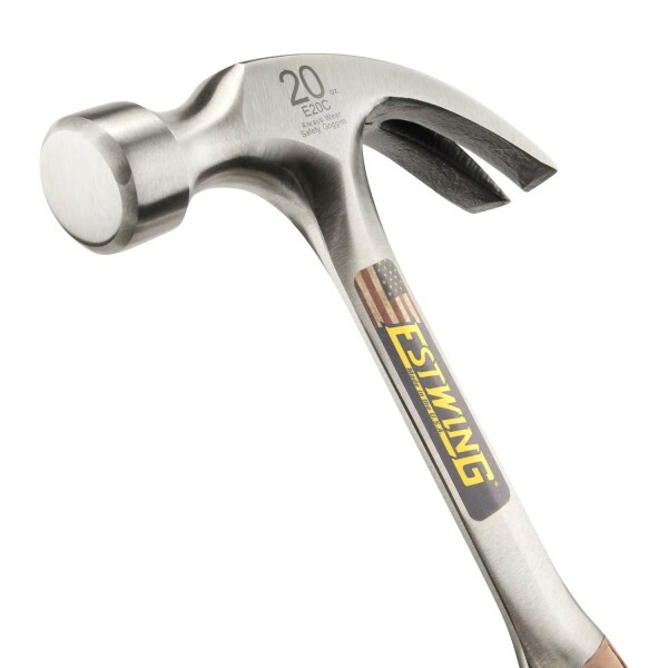 Estwing E16C Gebogen Klauwhamer - Leren Handgreep - Detailed view of the product
