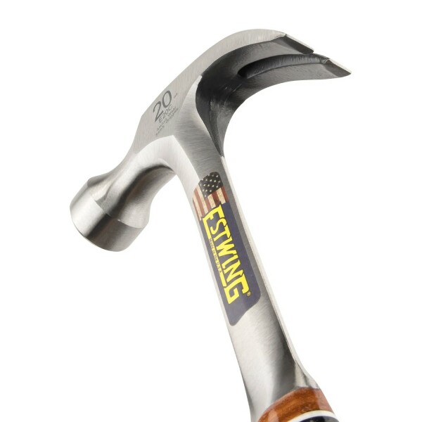 Estwing E16C Gebogen Klauwhamer - Leren Handgreep - Detailed view of the product
