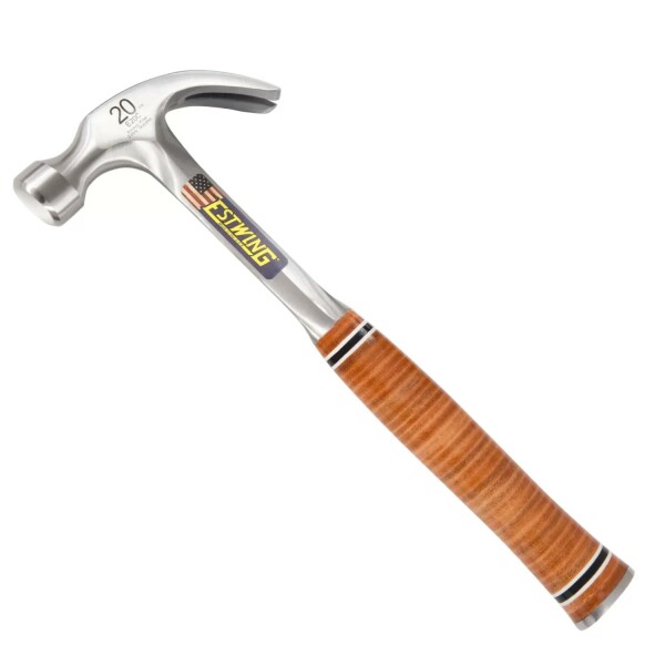 Estwing E16C Gebogen Klauwhamer - Leren Handgreep