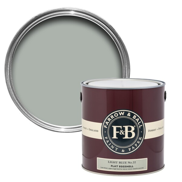 Farrow&Ball Flat Eggshell Light Blue No.22 - 5L afbeelding