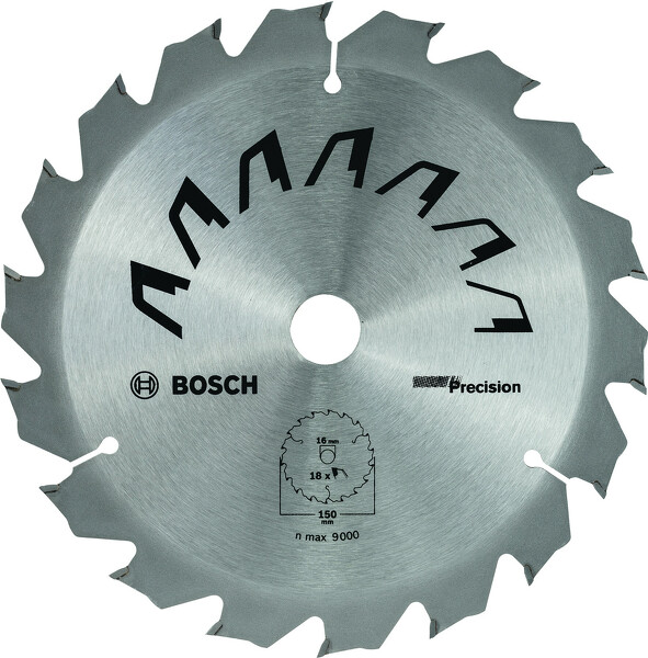 Bosch Accessories Precision 2609256D62 Hardmetaal-cirkelzaagblad 150 x 16 mm Aantal tanden: 18 1 stuk(s)