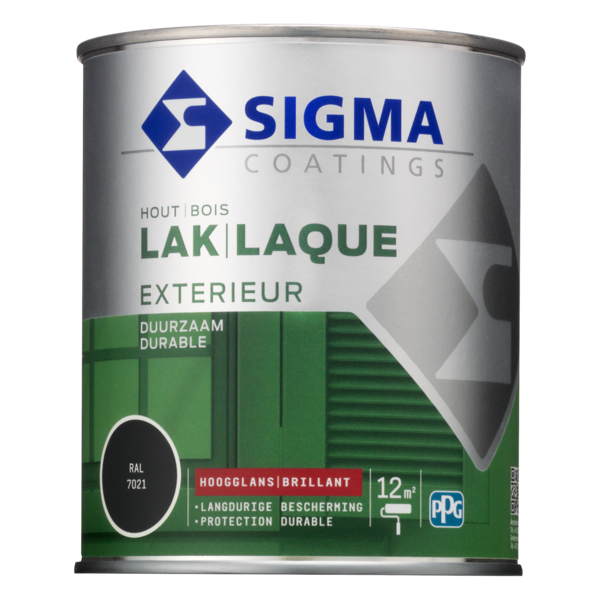 Sigma Exterieur Lak Hoogglans 750 ml RAL 7021