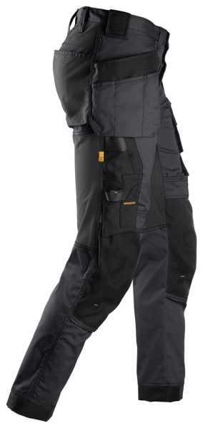 Snickers 6241 AllroundWork Stretch Werkbroek Met Holsterzakken - Staal Grijs - Maat 056 - Detailed view of the product