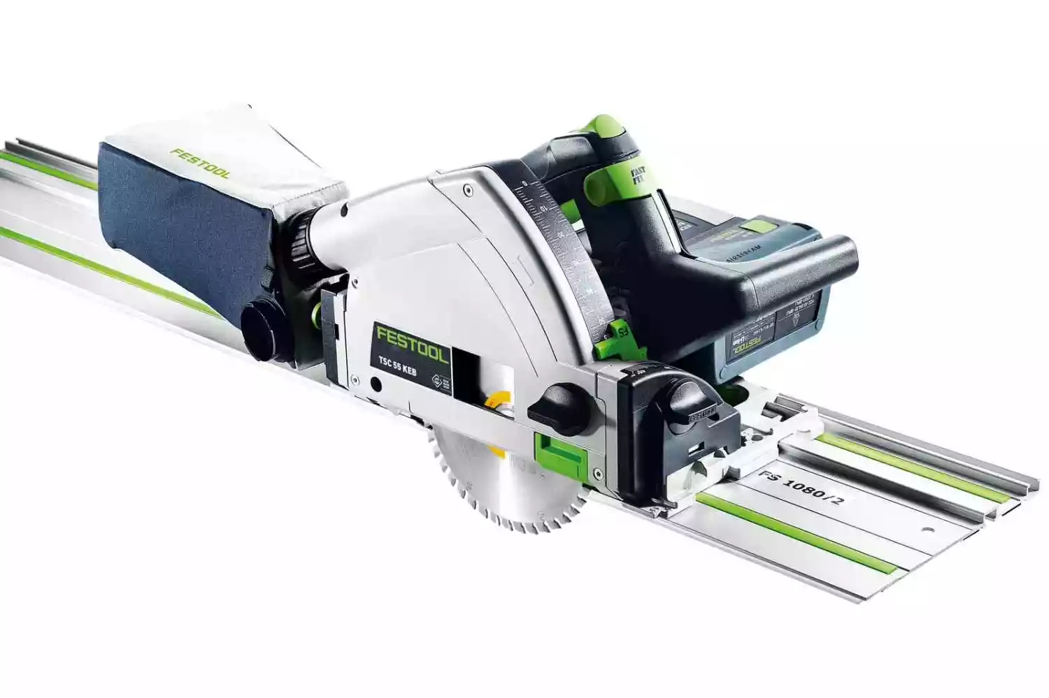 Festool TSC 55 50 KEBI-Plus/XL-FS Accu Invalcirkelzaag 18V 5.0Ah in Systainer met Geleiderail FS 1400/2 - 577391