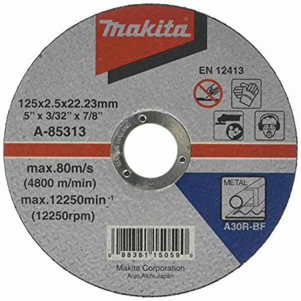 Makita A-85313 Doorslijpschijf - 125 X 22,23mm - Metaal