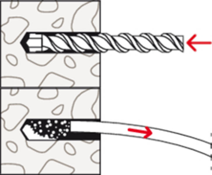 Fischer 562149 Constructieplug DuoXpand - TX30 - 8.0 X 80mm - Verzonken Kop - Voldraad - Verzinkt (50st) - Detailed view of the product