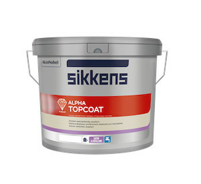 Sikkens Alpha Topcoat 10 Liter Op Kleur Gemengd