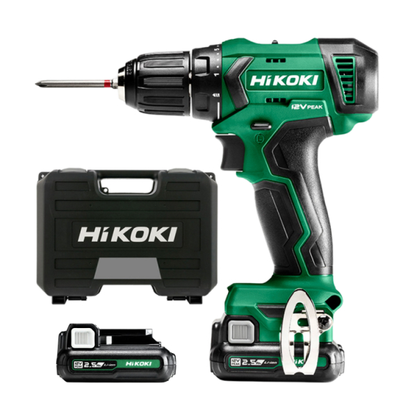 HiKOKI DS12DAWFZ 12V Li-Ion Accu Boor-/schroefmachine Set (2x 2,5Ah) In Koffer - 38Nm afbeelding