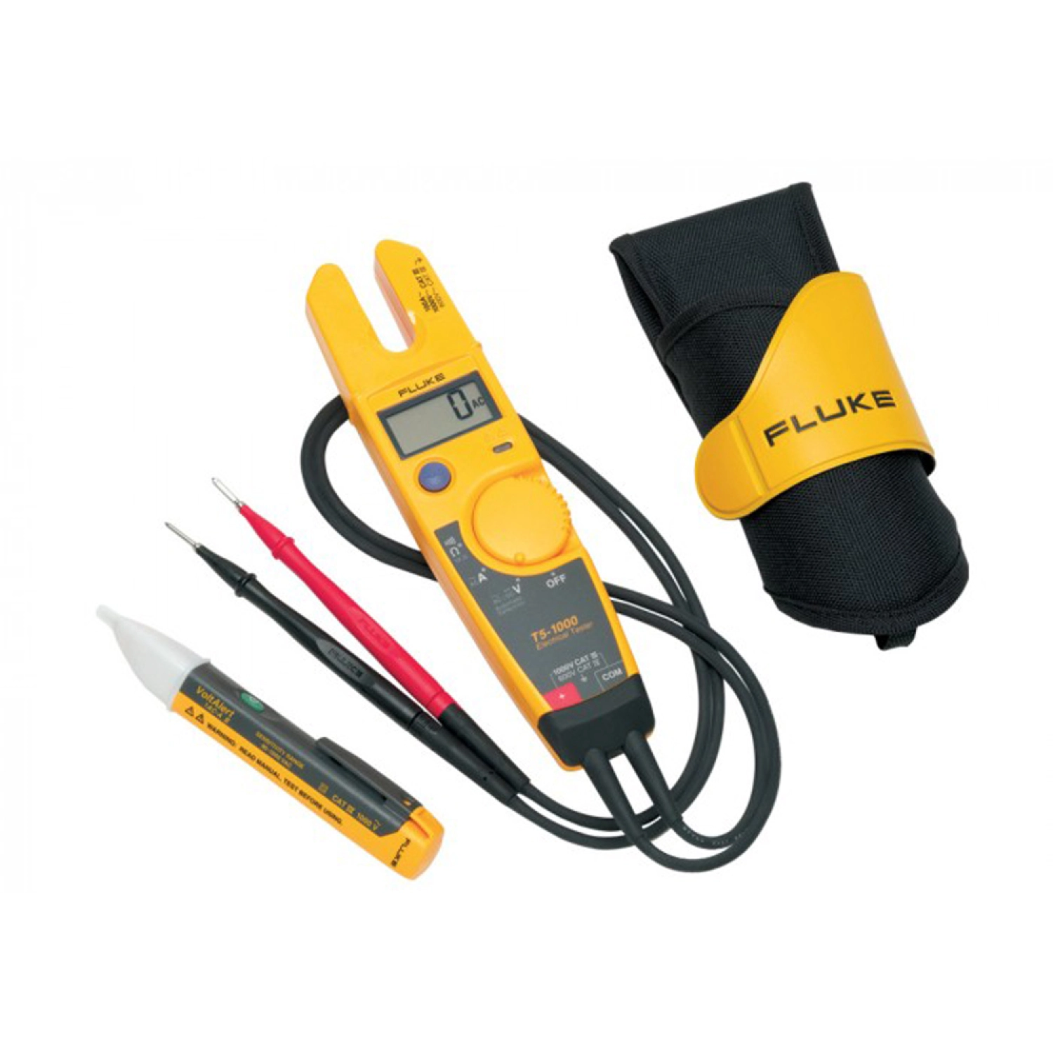 Fluke T5-H5-1AC II KIT Spannings- Doorbel- En Stroomtester (T5-1000)&VoltAlert Spanningszoeker (1AC II) Combiset - AC/DC 1000V&AC 100A