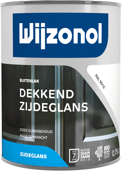 Wijzonol Dekkend Zijdeglanslak  9016 0,75 Liter