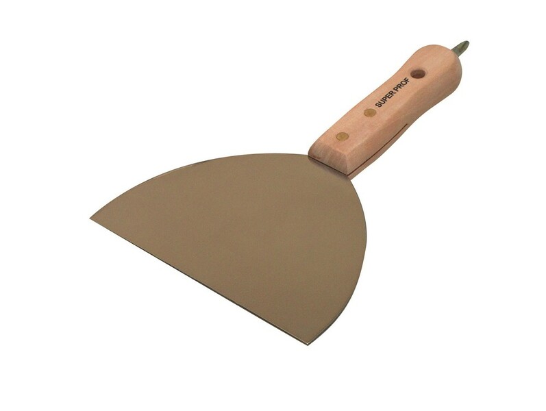 Super Prof 1.011.12 Spachtelmes Met Houten Greep - RVS - 150mm