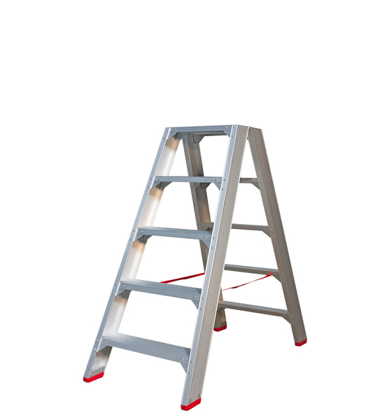 Little Jumbo 4741000205 SuperPRO Dubbele Trap - Aluminium - 2 X 5 Treden - Max. Werkhoogte 3.20 M.