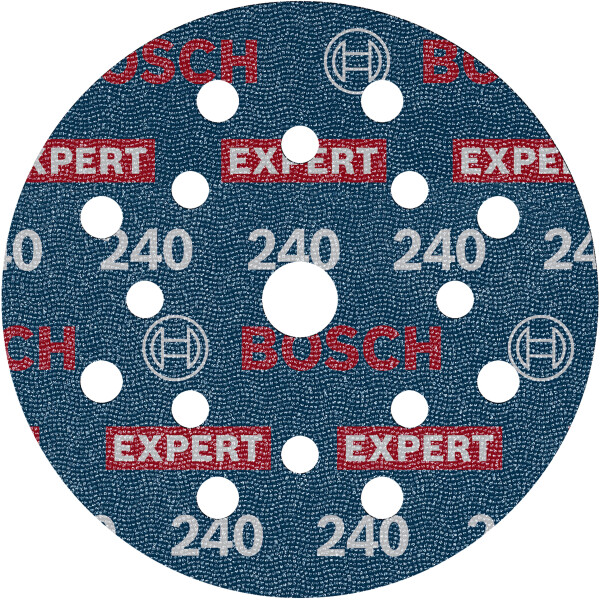 Bosch 2608902404 EXPERT Schuurschijf O780 Met Film Onderlaag - 125 Mm - K240 (6 Stuks)