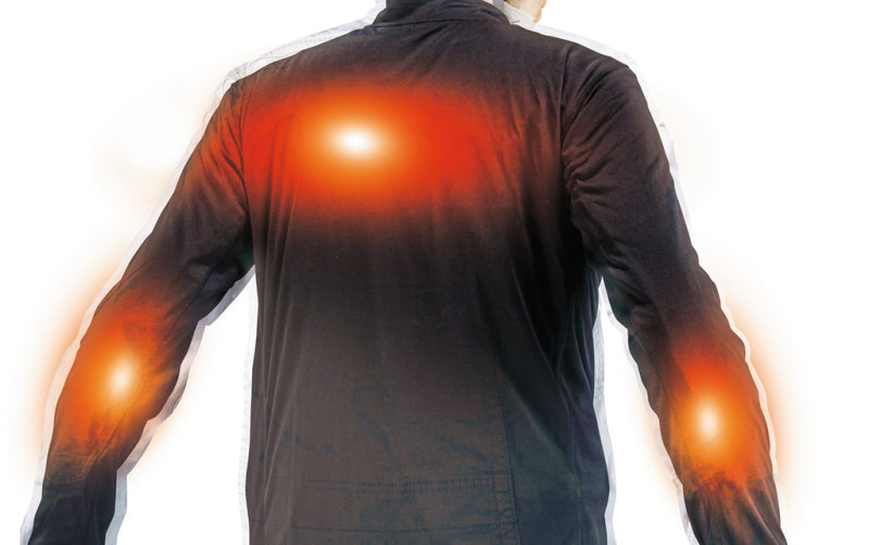 Makita DCX201B3XL 12V Li-Ion Accu Verwarmd Ondershirt Met Rits - Maat XXXL - Detailed view of the product