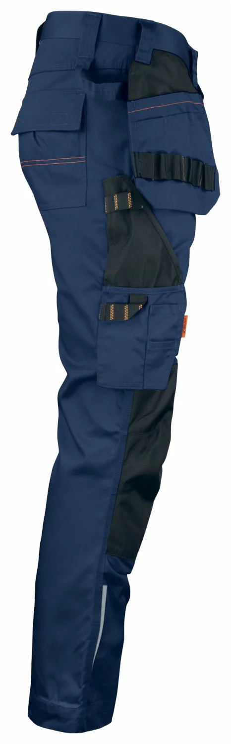Jobman 2322 Werkbroek Holsterpockets - Maat 52 - Blauw / Zwart thumbnail 4